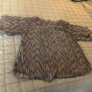 Sheer multi-color blouse